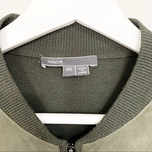 Vince Suede & Wool Zip Front Jacket Outerwear - Picture 2 of 7